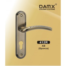 Ручки на планке DAMX 412R AB бронза